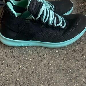 Nik Women’s Black and Teal Athletic Shoes